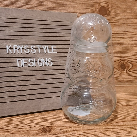 Target Bullseye Playground 2023 Glass Snowman Container Jar Canister | Poshmark