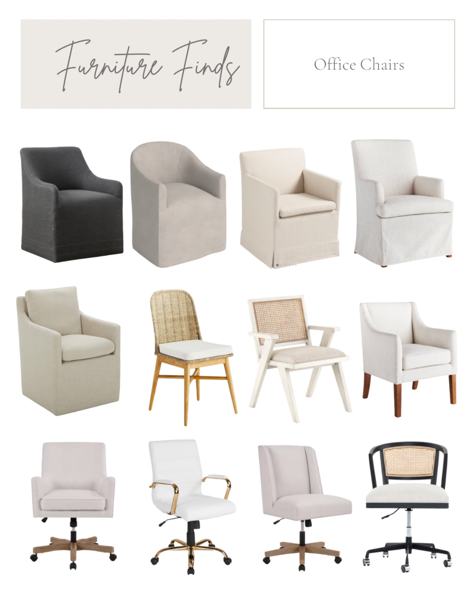 Desk chairs, rolling office chair, office furniture, home office design, target finds, McGee & Co, Home Depot, joss & main, Wayfair 

#LTKhome #LTKFind #LTKsalealert