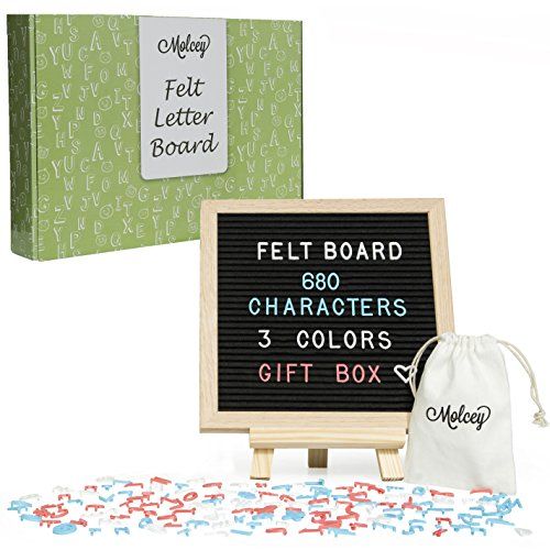 Black Felt Letter Board - Changeable Sign for Messages, Quotes & Announcements | 10x10 Inch Artisan  | Amazon (US)