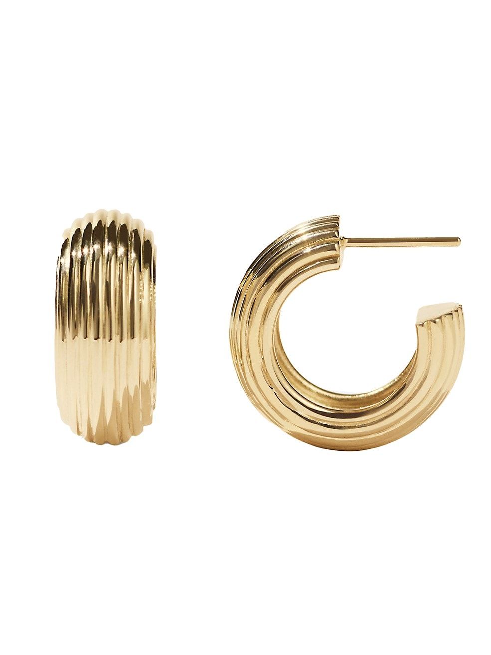 Paradis Hera Medium 9K Gold-Plated Hoops | Saks Fifth Avenue