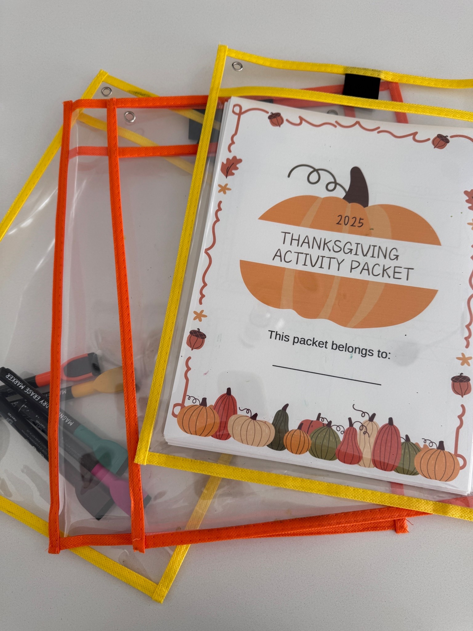 If you have multiple kids, snag these dry erase folders for activity packets! Print one packet and let each kid participate! 🥳

#LTKmomlife #LTKKids