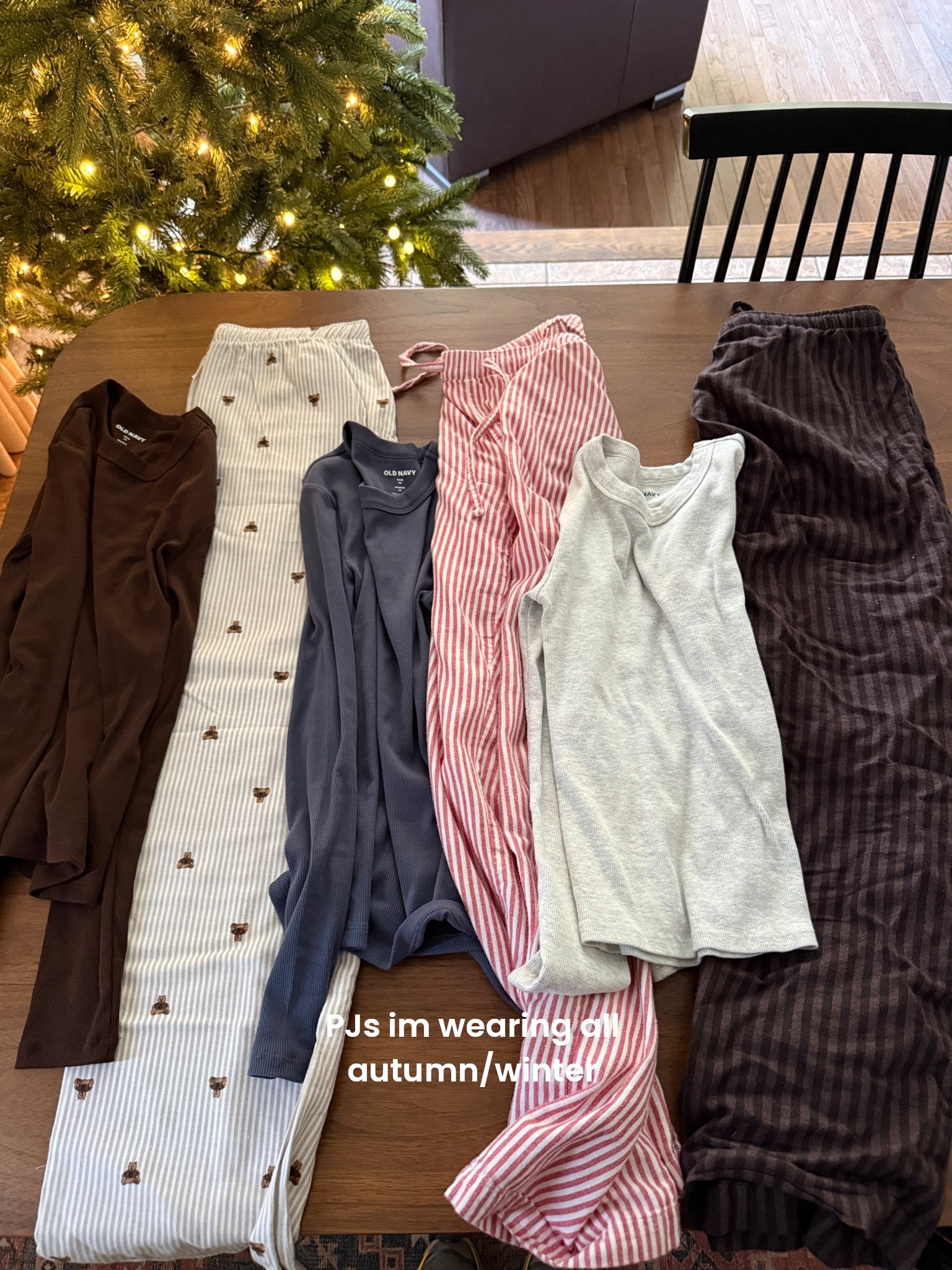 obsessed with GAP PJs!! And these old navy long sleeve shirts. 🤎 had to share!! #cozy #PJs #cozyseason 

#LTKwinter #LTKfall #LTKcanada