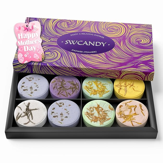 Shower Steamers Aromatherapy Birthday Gifts for Women - SWCANDY 8 Pcs Mothers Day Gifts for Her M... | Amazon (US)