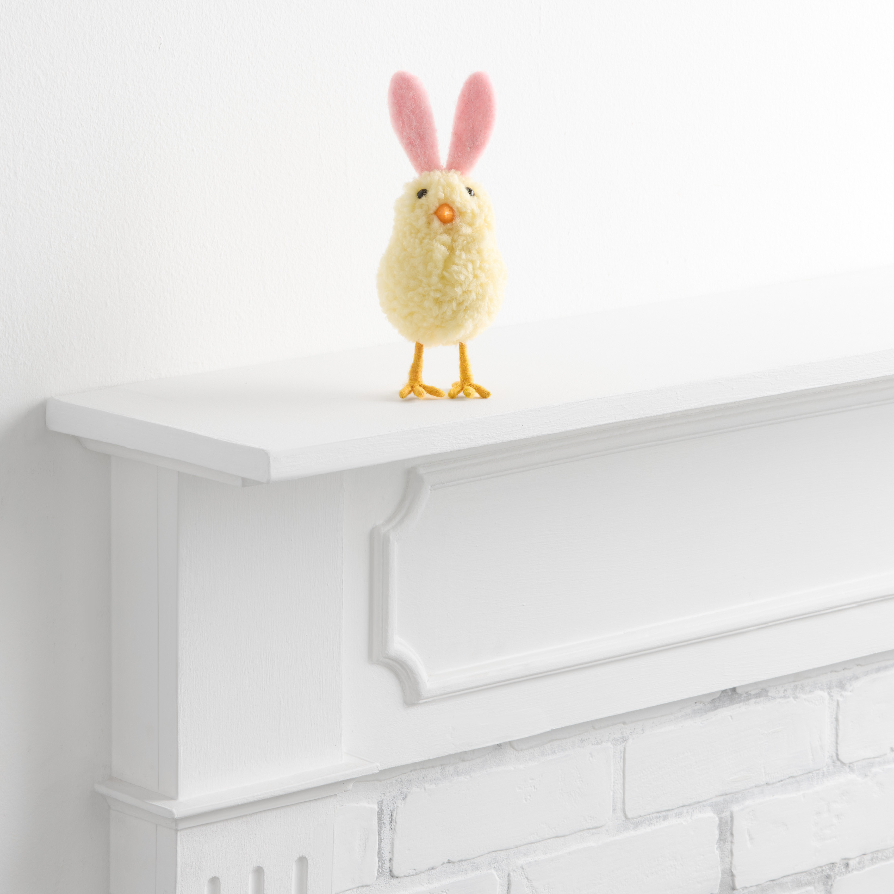 Yellow and Pink Wool Spring Chick Decor | World Market