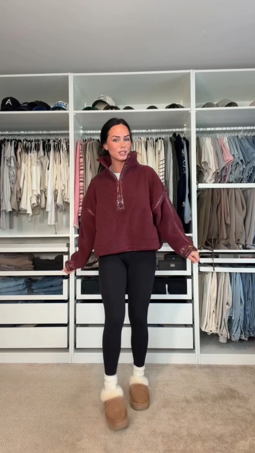 Cozy winter OOTD ❄️☁️ I will have my outfit on my LTK! 

My sizing 5’7, 145lbs, 32dd
I’m wearing a size medium fleece, size small vest, size 4 legging 

#LTKFindsUnder100 #LTKActive #LTKSeasonal