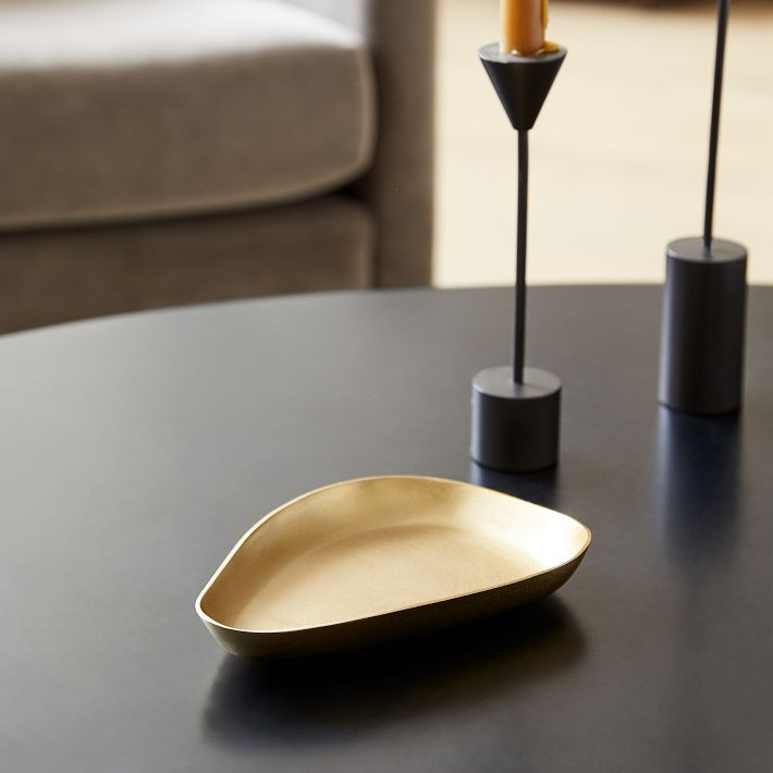 Organic Metal Trinket Trays | West Elm (US)