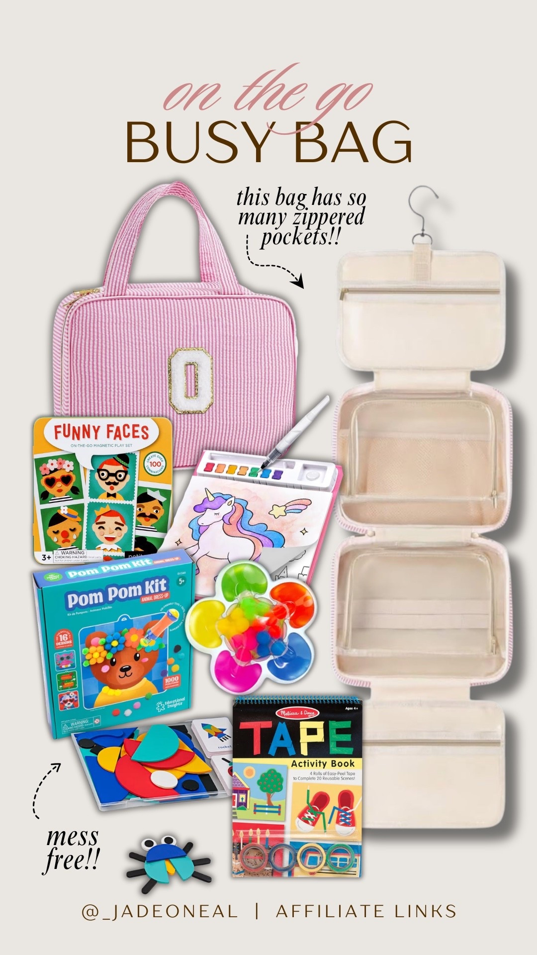 On the go / busy bag for traveling + restaurants!! Love all of these mess free activities to keep our kids entertained!

Travel spring break mom hacks favorites crafts games toys traveling useful practical unique fun affordable convenient 

#LTKKids #LTKmomlife #LTKBaby