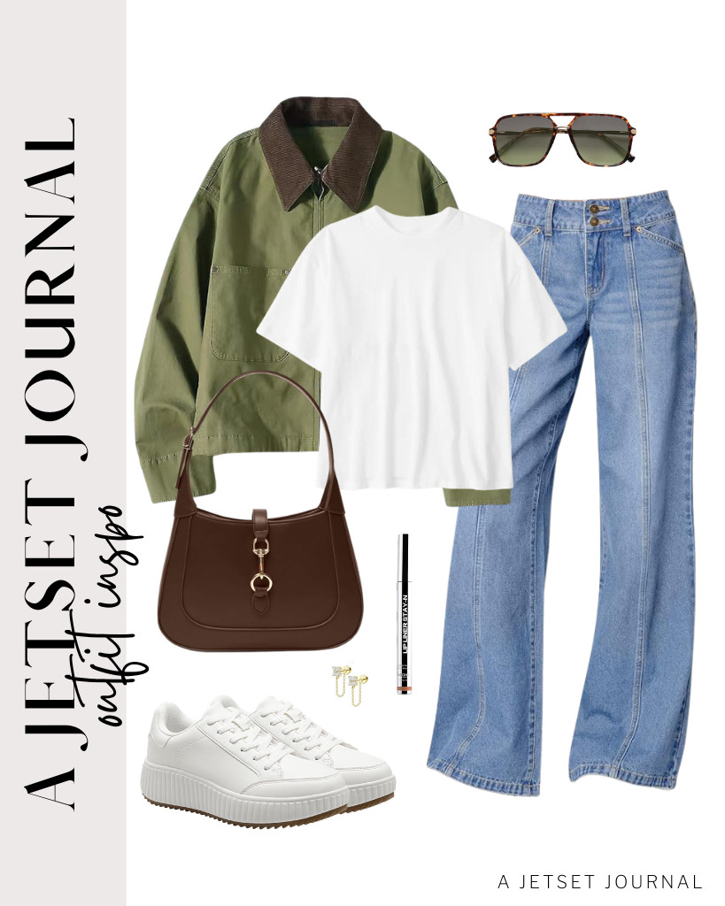 Layering an olive-green barn jacket over a white tee paired with denim pants is worth a try. This earthy vibe is perfect for nature walks and coffee shop work sessions. 

 #LTKSeasonal #LTKSaleAlert #LTKTravel