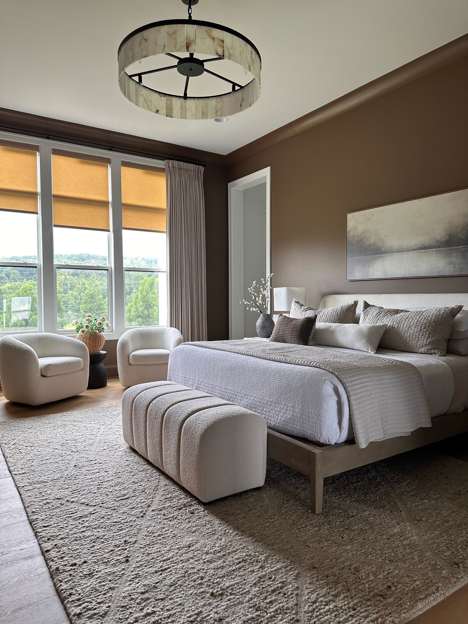 Primary bedroom. Love the light bedding and textured rug 
@Pottery Barn @Quince @Wayfair

#LTKdayinmylife #LTKHome #LTKSaleAlert