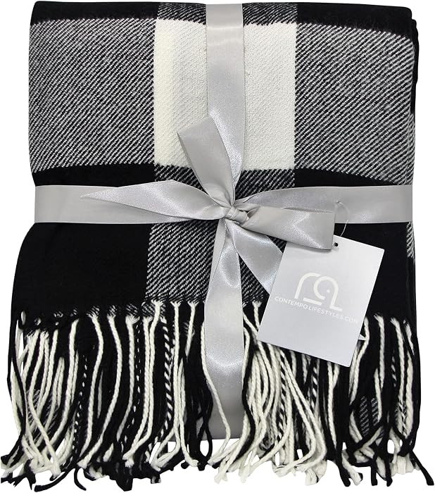Blankets - Buffalo Plaid Throw Blanket - Decorative Classic Blanket - Comfortable & Ultra-Soft - ... | Amazon (US)