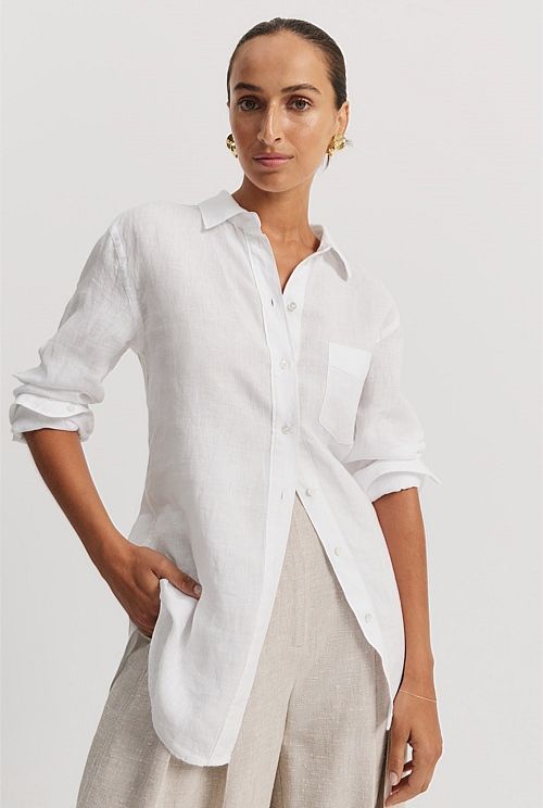 Organically Grown Linen Shirt | Country Road