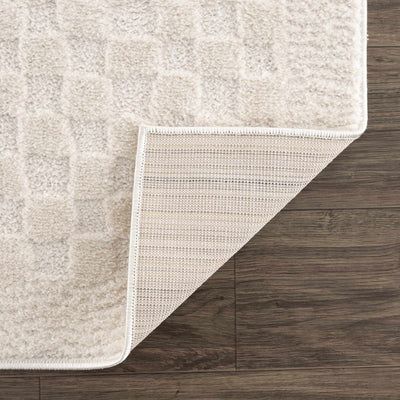 Leryn Ivory Checkered Area Rug | Boutique Rugs
