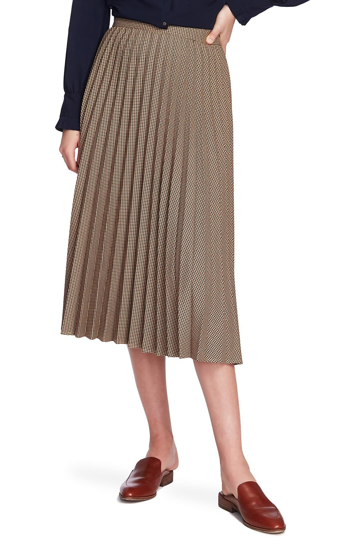 Mini Houndstooth Print Pleated Skirt | Nordstrom Rack