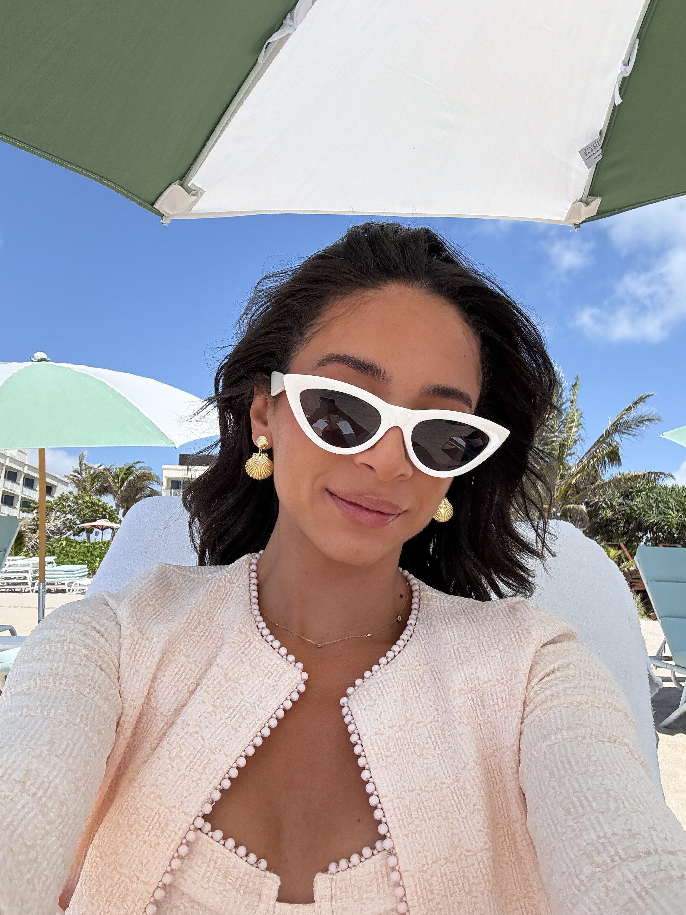 Palm beach outfit! Sunglasses are amazon! earrings are 20% off with code NENA20 🐚 Wearing size XS swim top, XS bottom, S cardigan and S skirt 


Beach outfit 
Pool outfit 
Swimwear
Spring outfit 
Resortwear
Matching set  

#LTKTravel #LTKSwim #LTKStyleTip