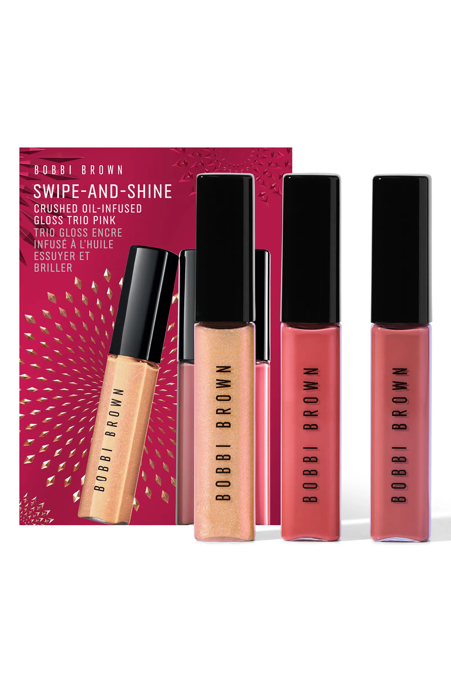 Crushed Oil Infused Hydrating Lip Gloss Trio Holiday Gift Set $66 Value | Nordstrom