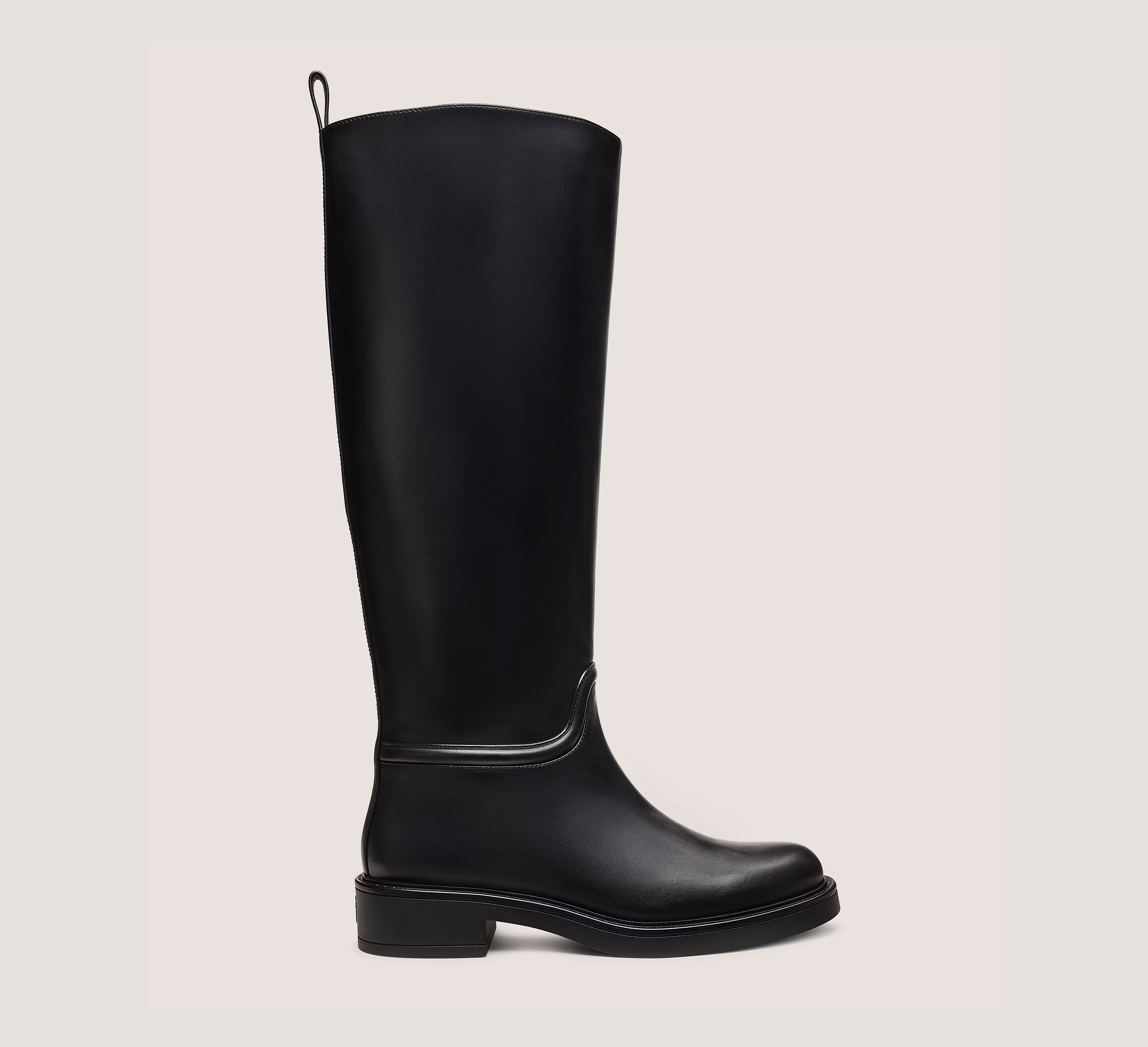 Stuart Weitzman Celia Riding Boot Knee-High, Black Smooth Leather, Size: 5 Medium | Stuart Weitzman (US)
