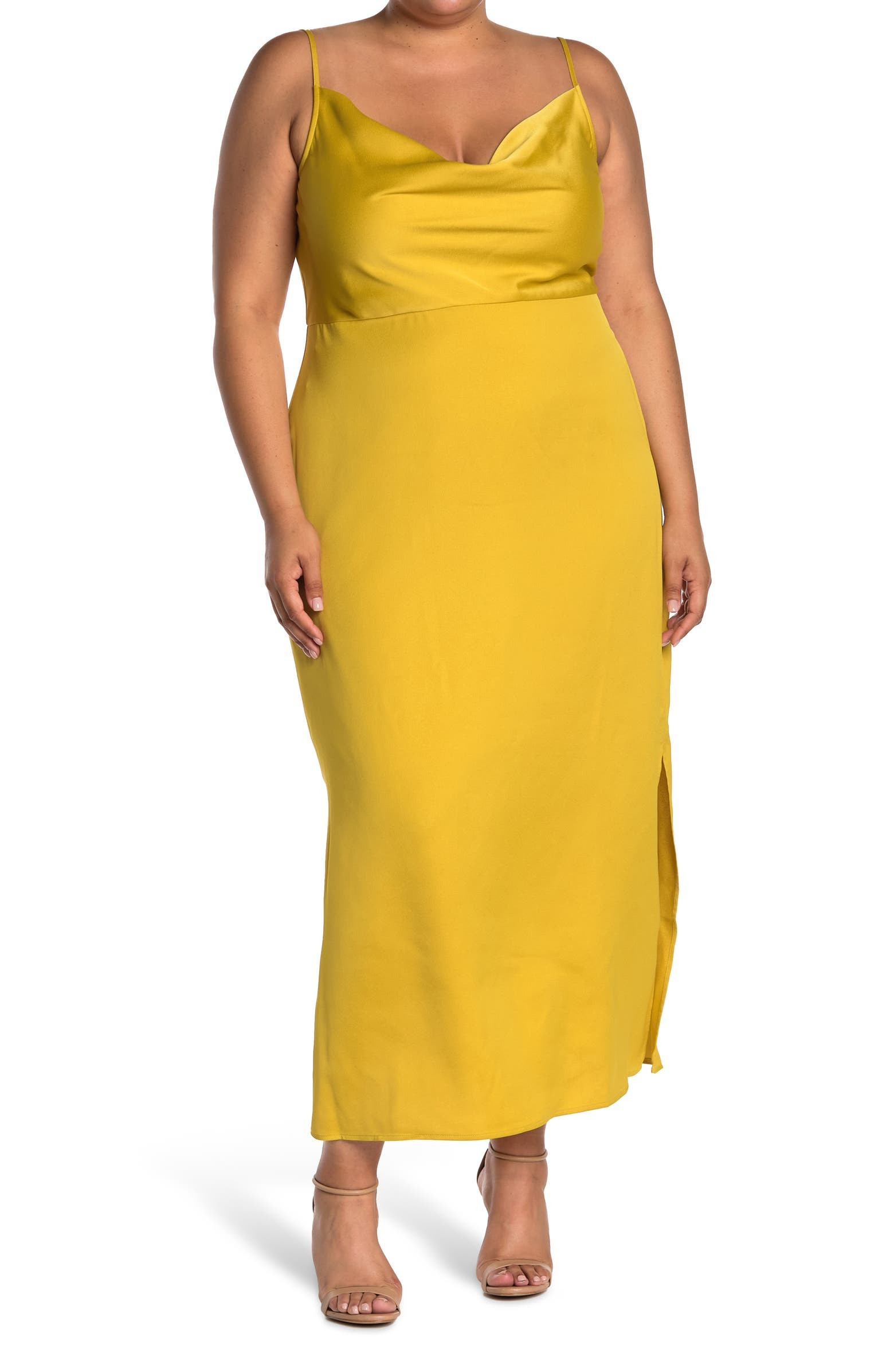 Solid Satin Cowl Neck Dress | Nordstrom Rack