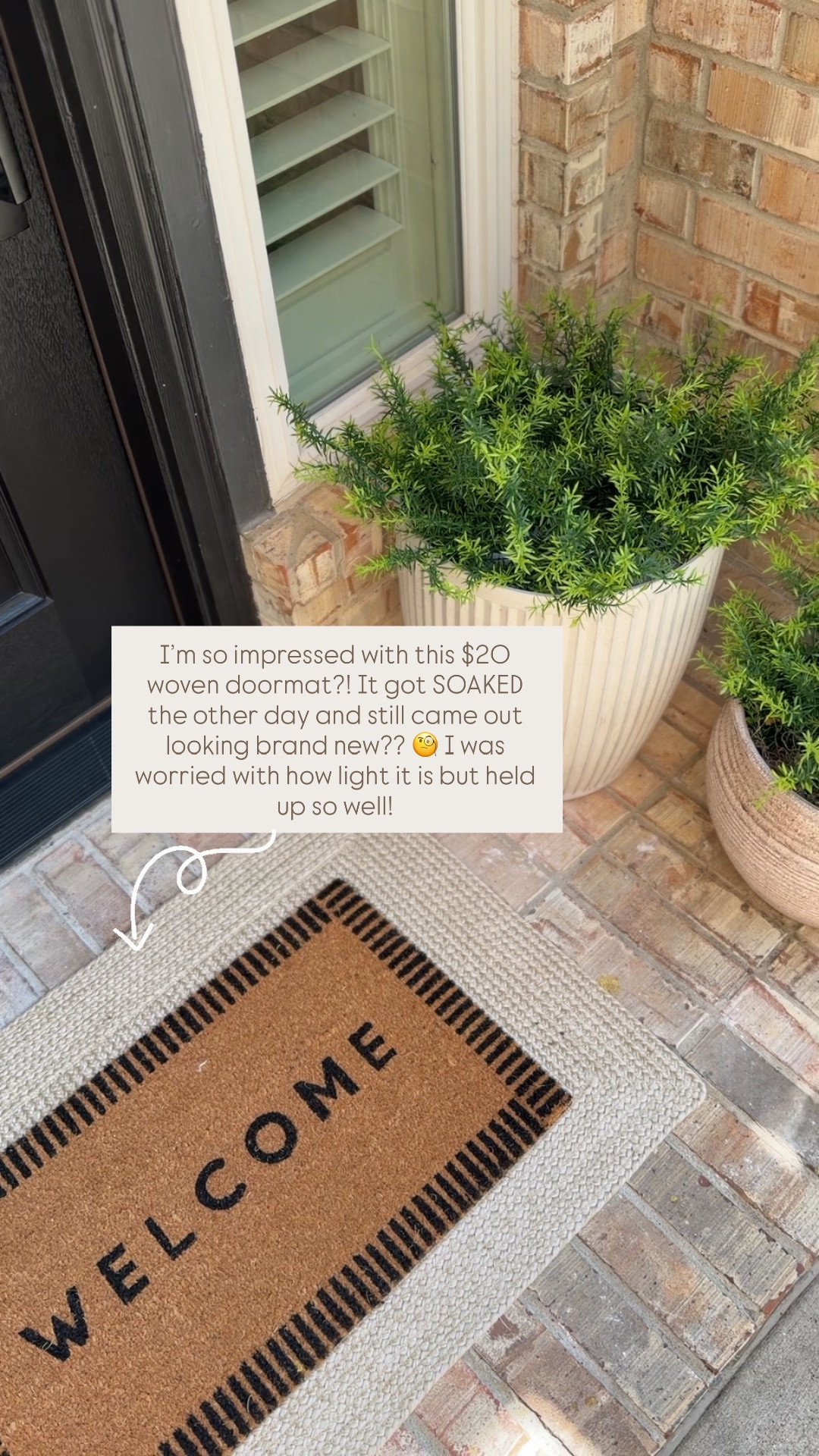 My favorite Amazon/Target doormat combo this season! Linked my other front porch details and faux plants/planters too 🤎

#LTKHome #LTKSeasonal