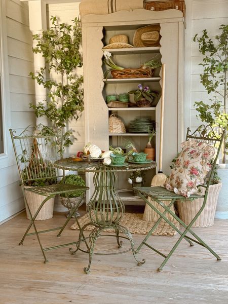 The prettiest vintage inspired bistro set you ever did see! 

#LTKhome #LTKSeasonal