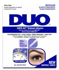 DUO Quick-Set Strip Lash Adhesive - White/Clear, Latex-Free, Water-Resistant, Long-Lasting, Lash ... | Walmart (US)