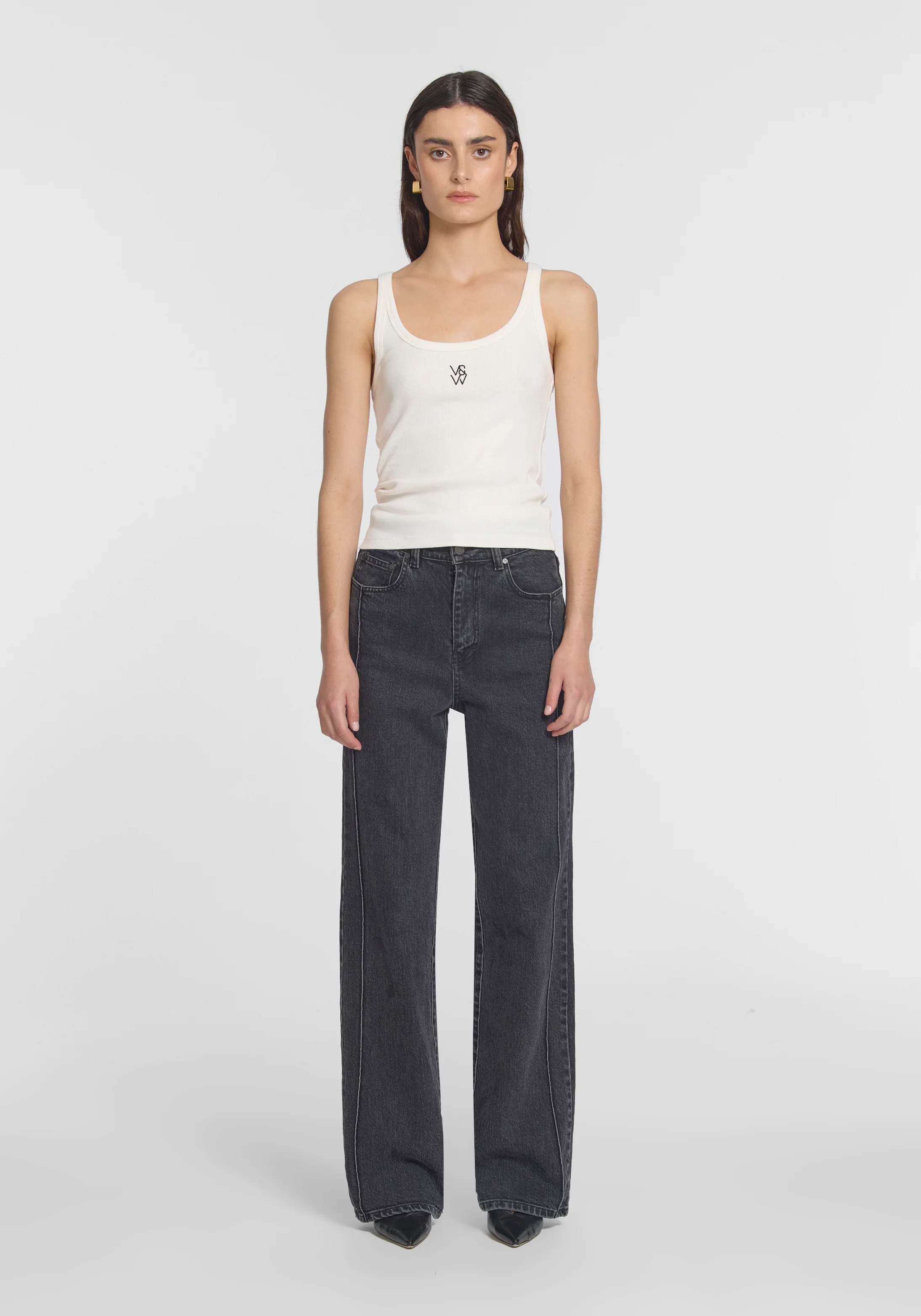 V&W TANK IN WHITE | T-SHIRTS | VIKTORIA & WOODS | Viktoria & Woods