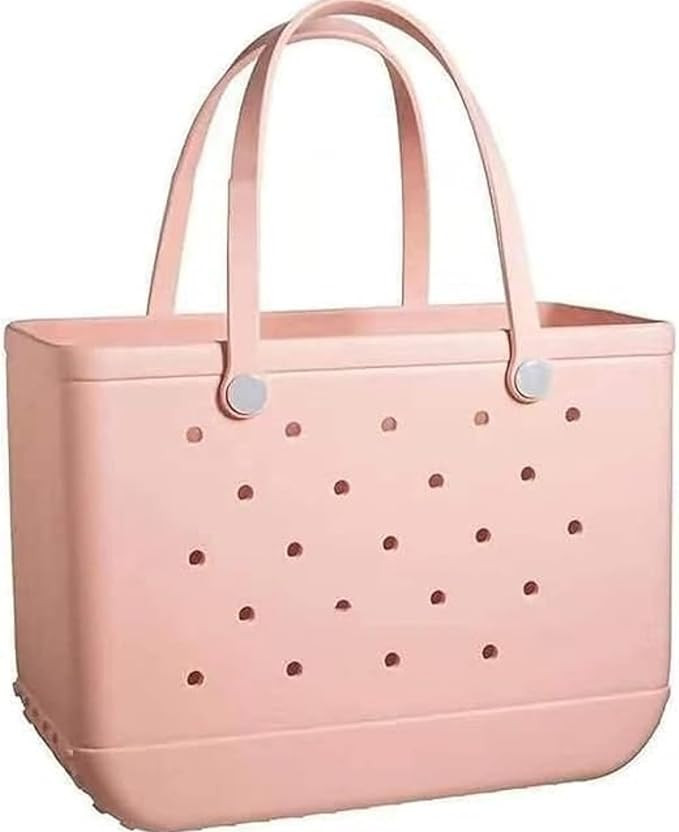 Rubber Beach Tote, Rubber Travel Bags EVA Waterproof Travel Totes Sandproof Handbag for Sports Gy... | Amazon (US)