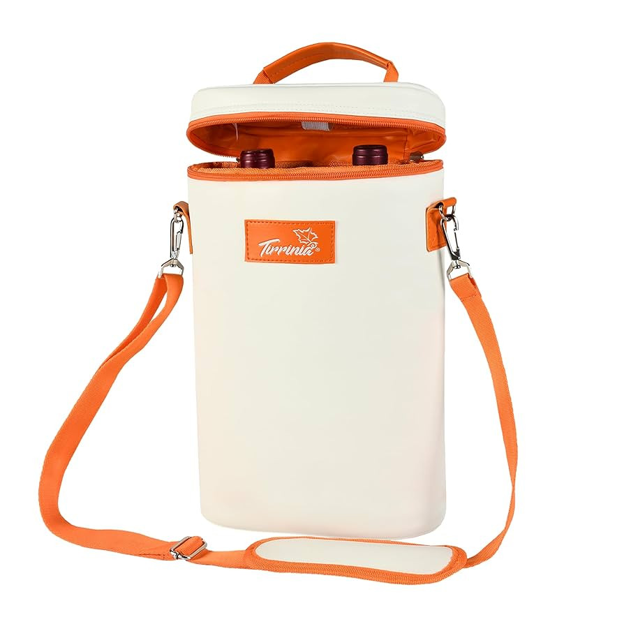 Tirrinia 2 Bottle Wine Gift Tote Carrier - Leakproof & Insulated Padded Versatile Wine Cooler Bag... | Amazon (US)