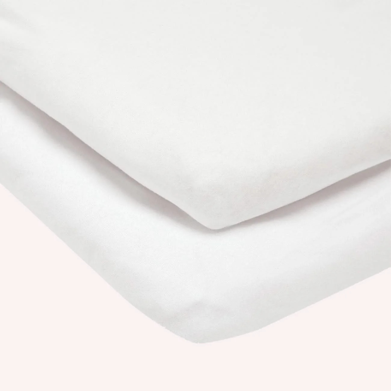 Lua Crib Bedside Sheets 2pk - White | The Memo (Australia & New Zealand)