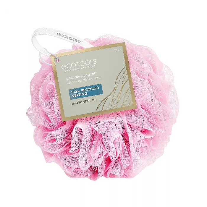 EcoTools EcoPoufs Bath Sponge - Light Pink | Target
