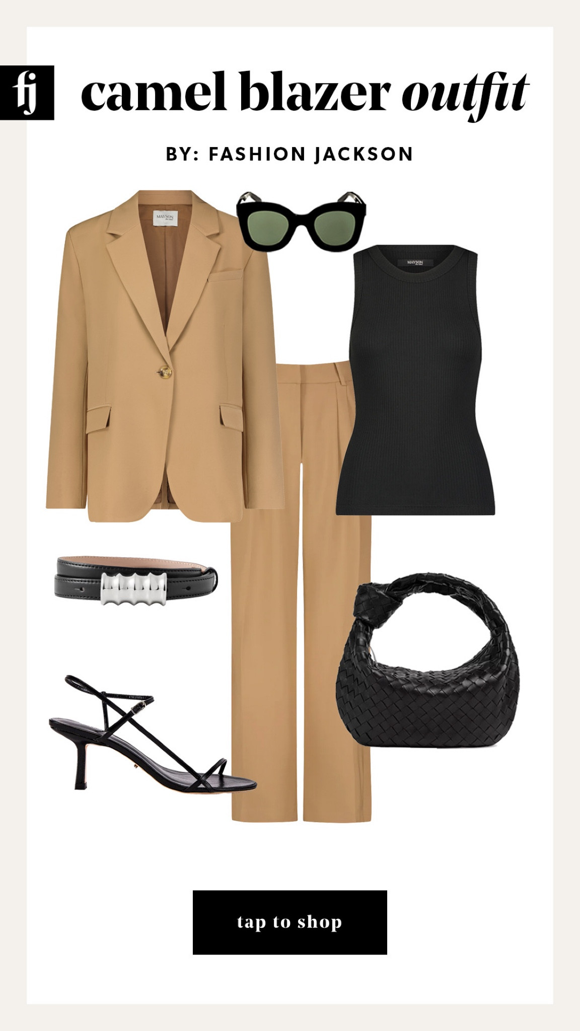 Camel blazer outfit idea #fashionjackson #camelblazer #MAYSON

#LTKitbag #LTKshoecrush #LTKstyletip