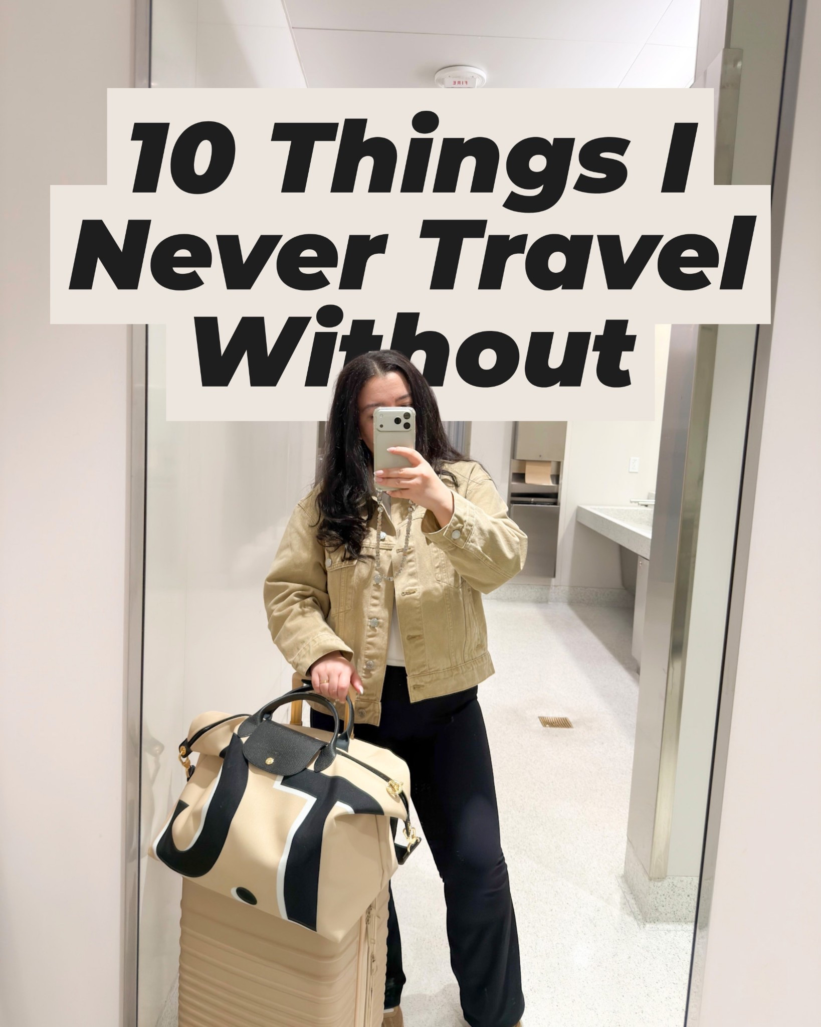 10 things I never travel without! 

Travel essentials, luggage, carry-on bag, beis, longchamp, Amazon finds 

#LTKTravel