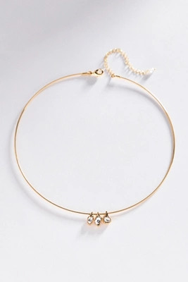 Crystal Bezel Collar Necklace | Anthropologie (US)