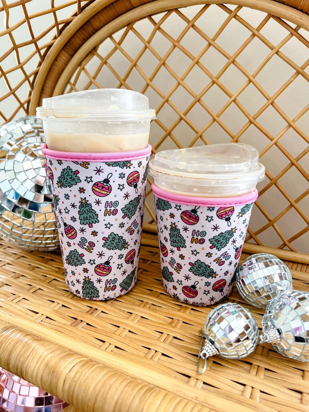 XMAS Trees Coffee Sleeve Iced Coffee Sleeve Coffee Lover Trendy Coffee Sleeve Christmas Teacher G... | Etsy (US)