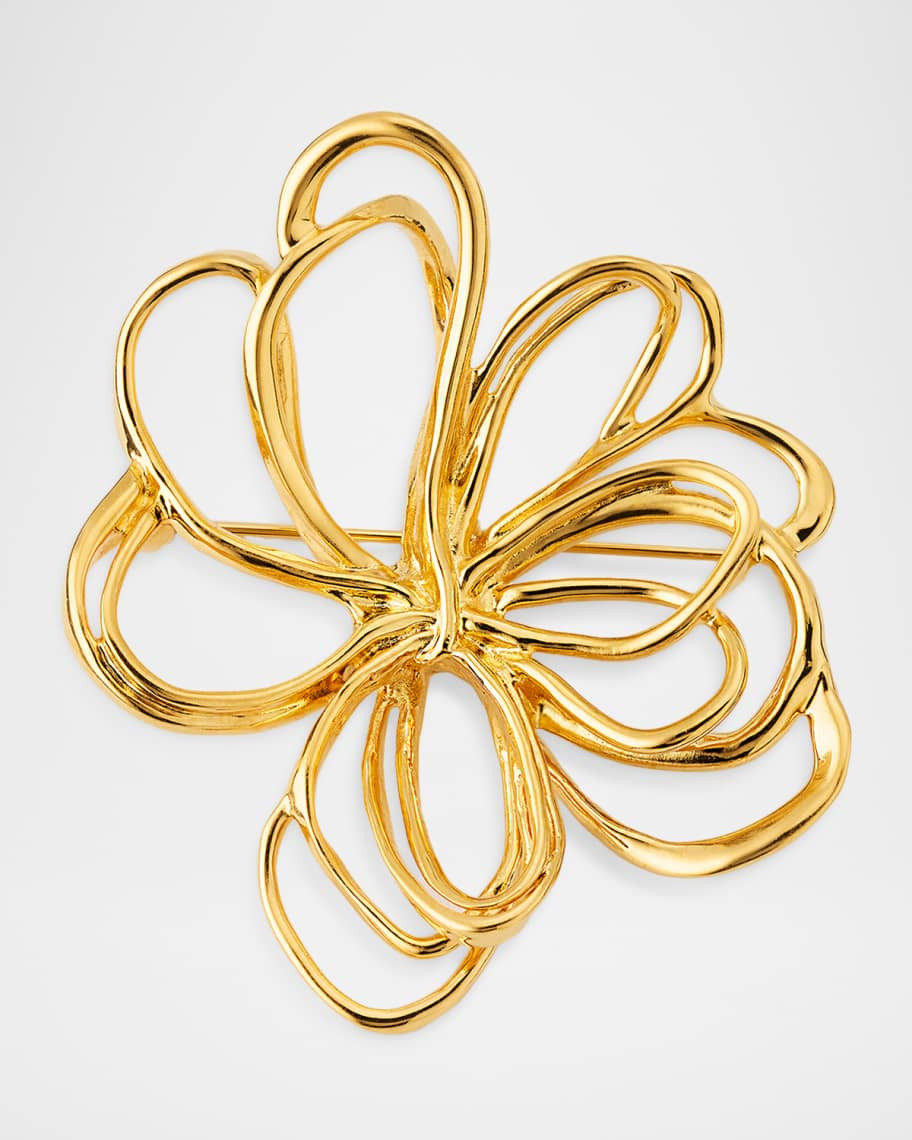Large Wire Flower Brooch | Neiman Marcus