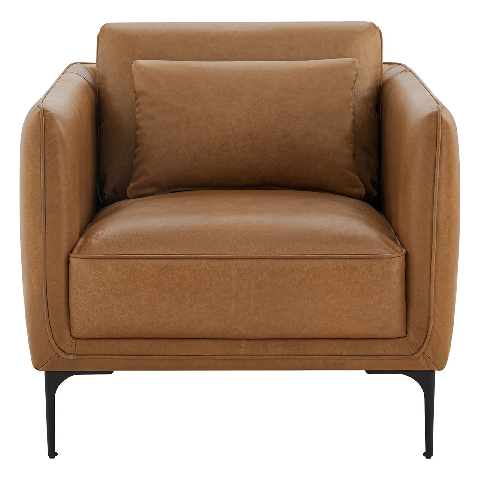 Rae Genuine Leather Upholstered Armchair | Wayfair North America