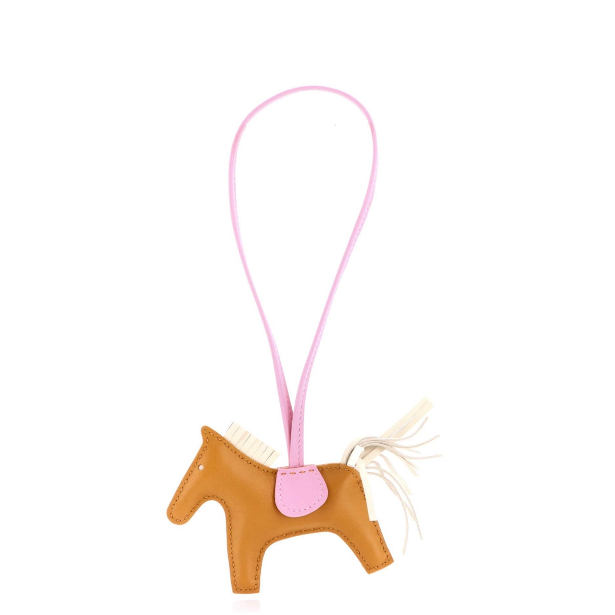 Pre-Owned HERMES Pm GriGri Rodeo Bag Charm Leather - Brown | Macy's
