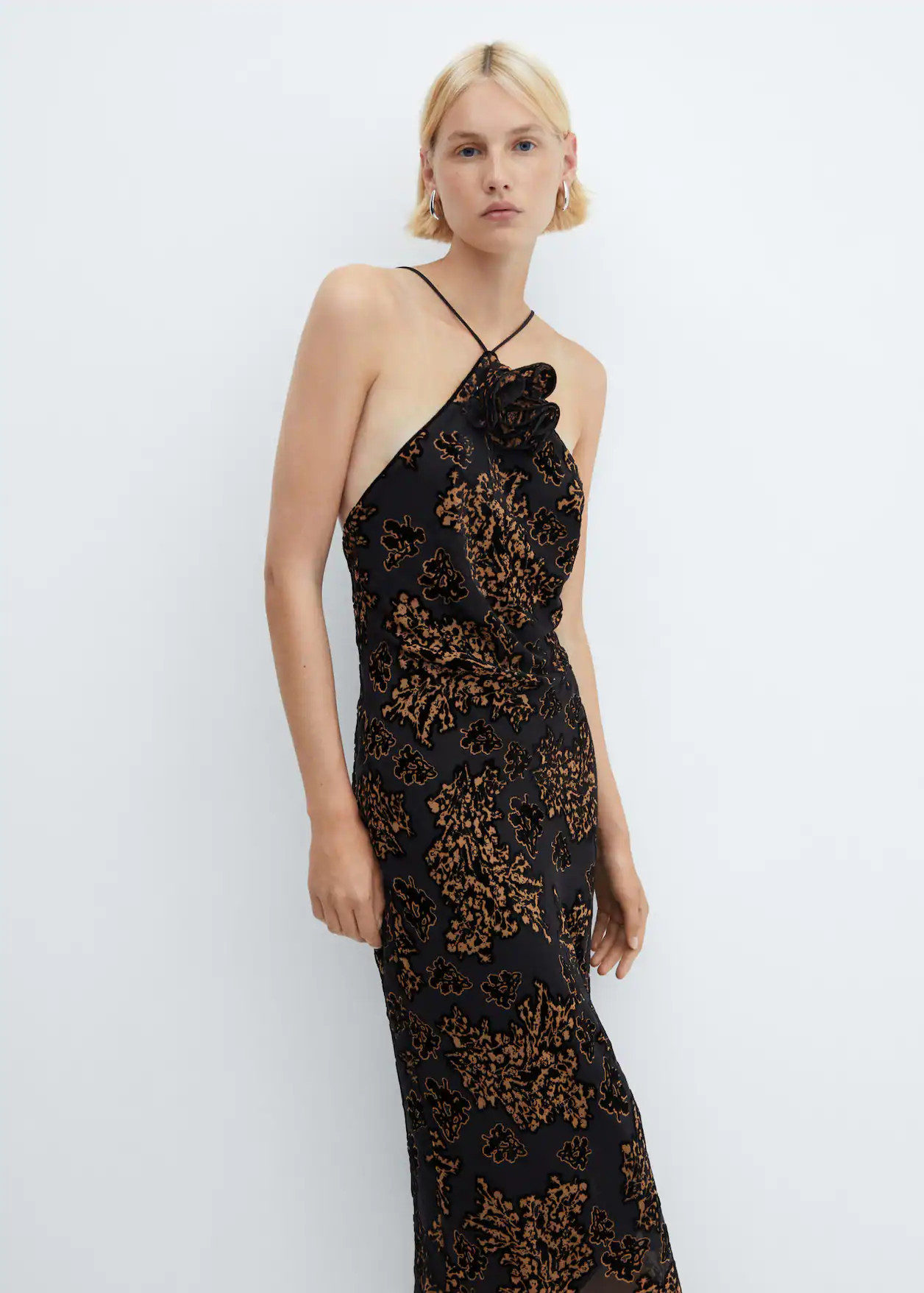 Textured jacquard dress -  Woman | Mango Canada | Mango Canada