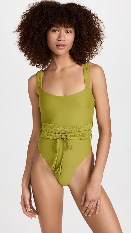 Antii One Piece Belt Swimsuit | Shopbop