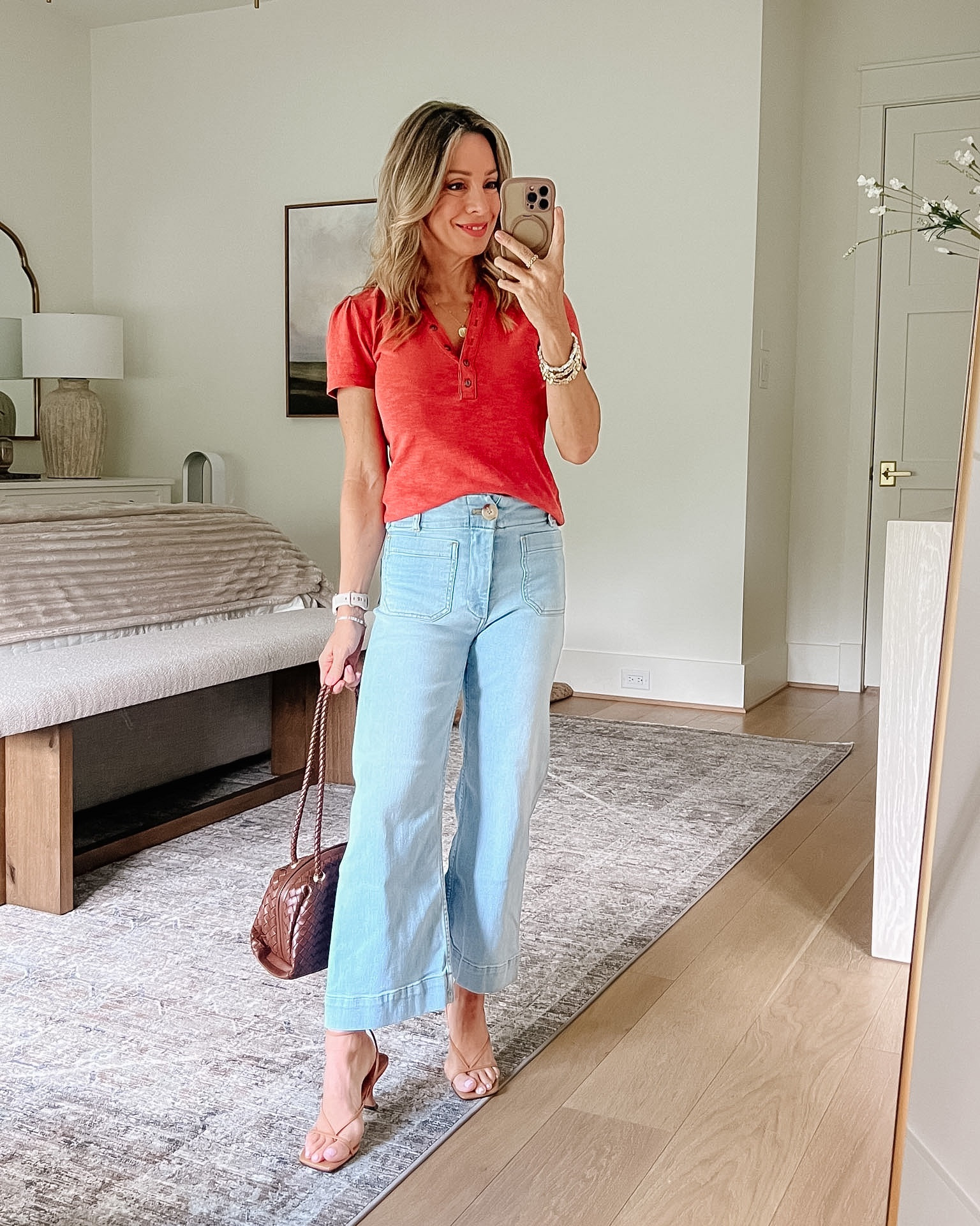 Anthro Henley & Maeve Jeans 

Top Fit: I’m wearing an XS

Jeans Fit: I’m wearing a 25

#LTKOver40 #LTKSeasonal #LTKPetite