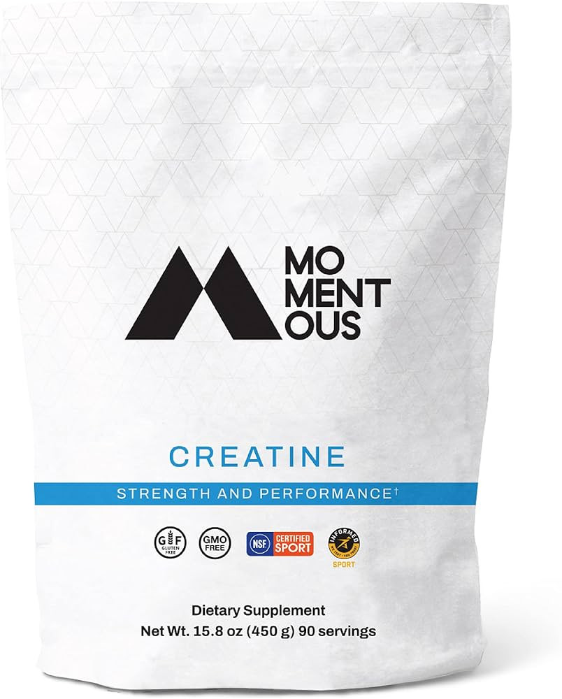 Momentous Creatine, Performance Creatine Monohydrate Powder, 90 Servings (5 Grams Per Serving) | Amazon (US)