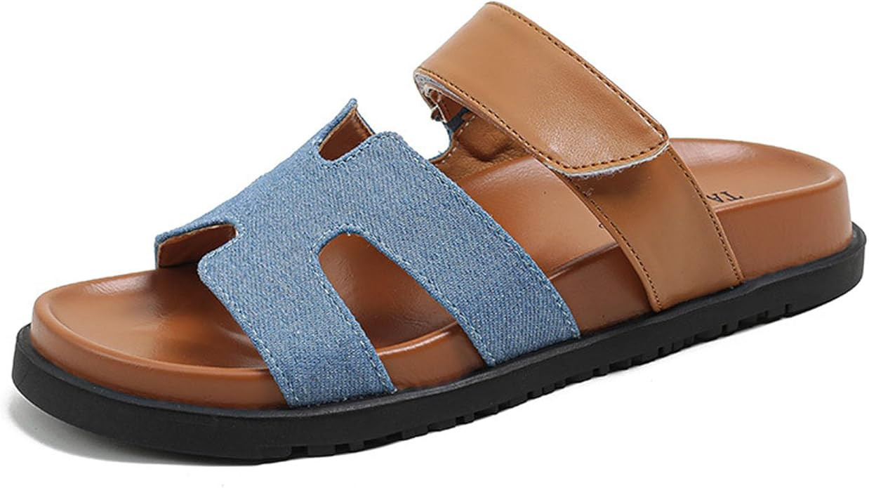 Women's Thick Platform Slide Sandals anti-slip Sole Open Toe Summer Flats Shoes | Amazon (US)
