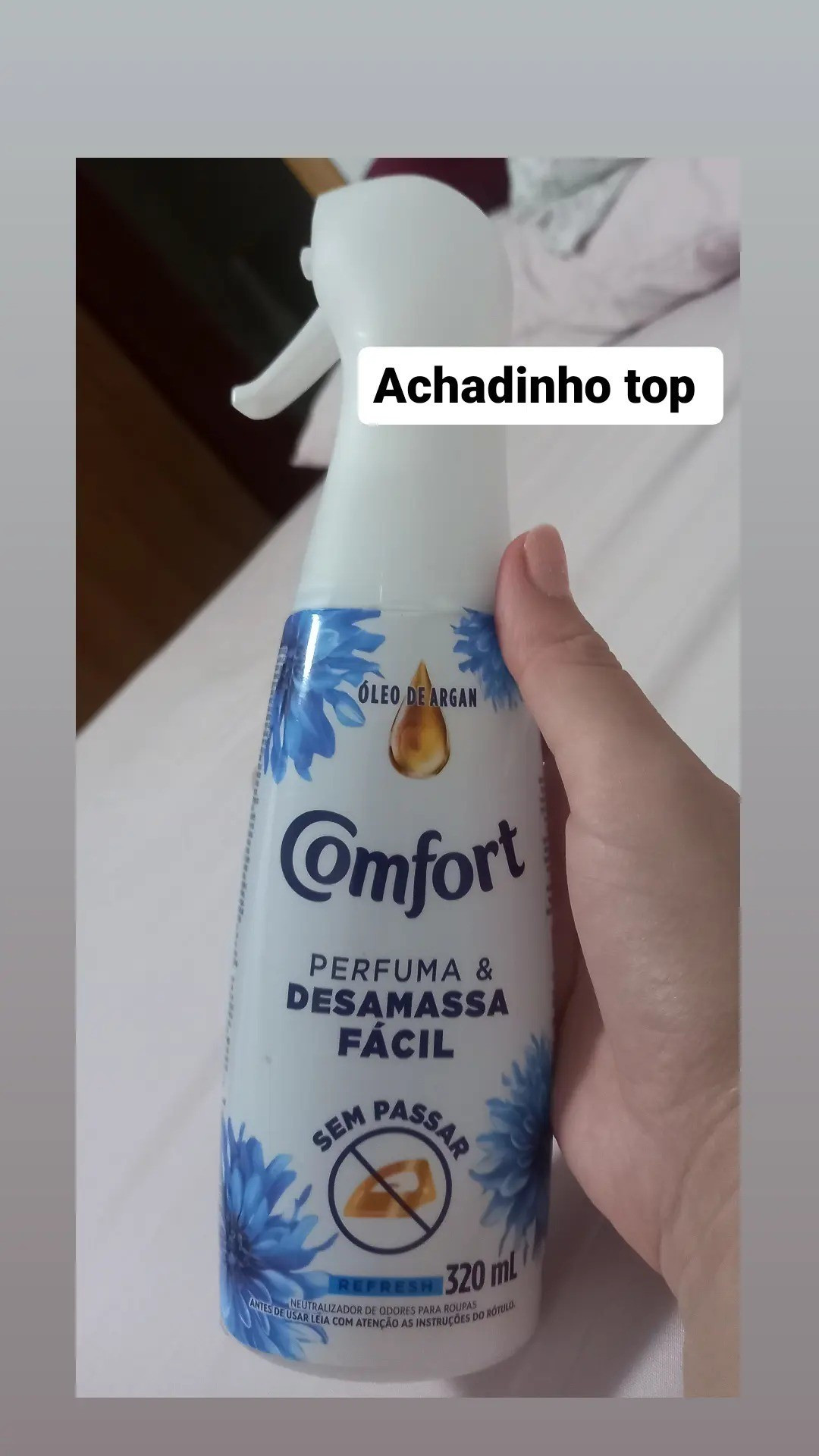 Achadinho incrível da vida!!!Confort Refresh, além de neutralizar maus odores e perfumar,ele ajuda a desamassar as roupas. 🥰✨️ Perfeito para correria do dia a dia e viagens, e claro que tem Amazon né 😉

#LTKbrasil #LTKtravel #LTKfamily