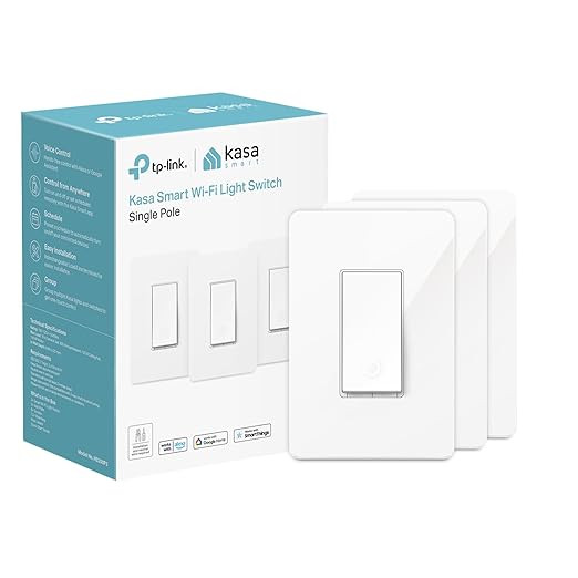 Kasa Smart Light Switch HS200P3, Single Pole, Needs Neutral Wire, 2.4GHz Wi-Fi Light Switch Works... | Amazon (US)