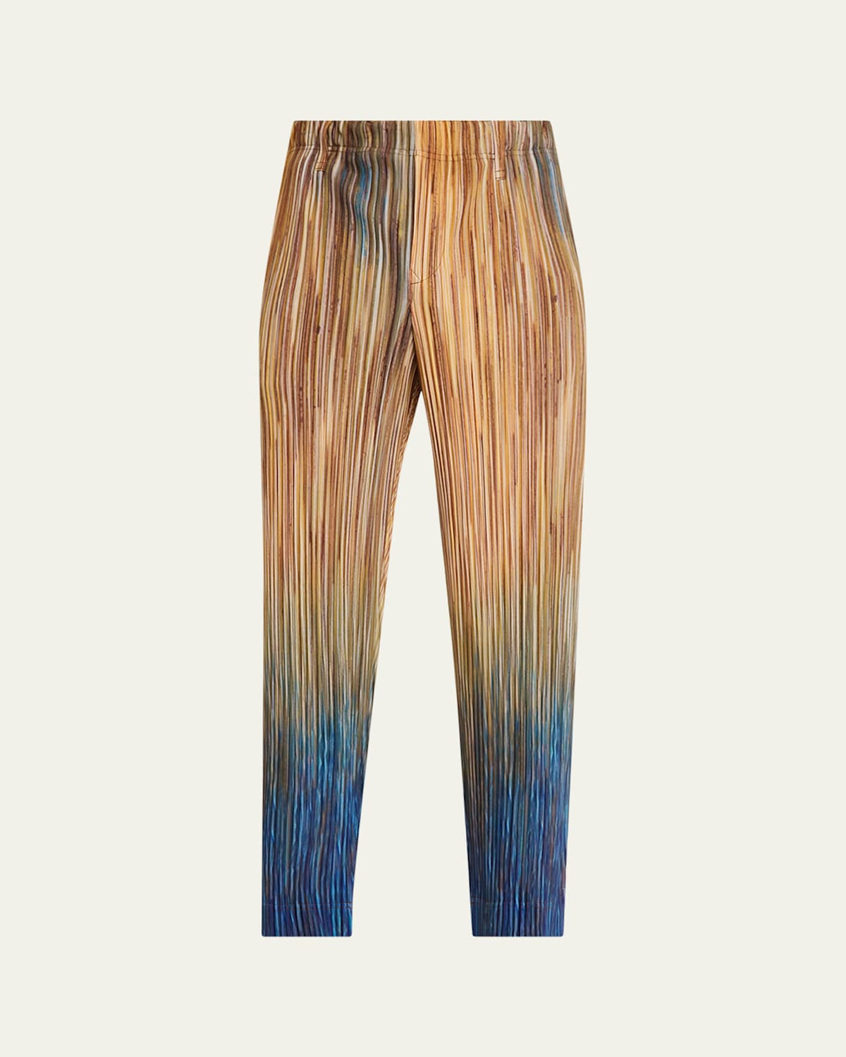 Men's Paintbrush Agate-Print Pleated Trousers | Bergdorf Goodman