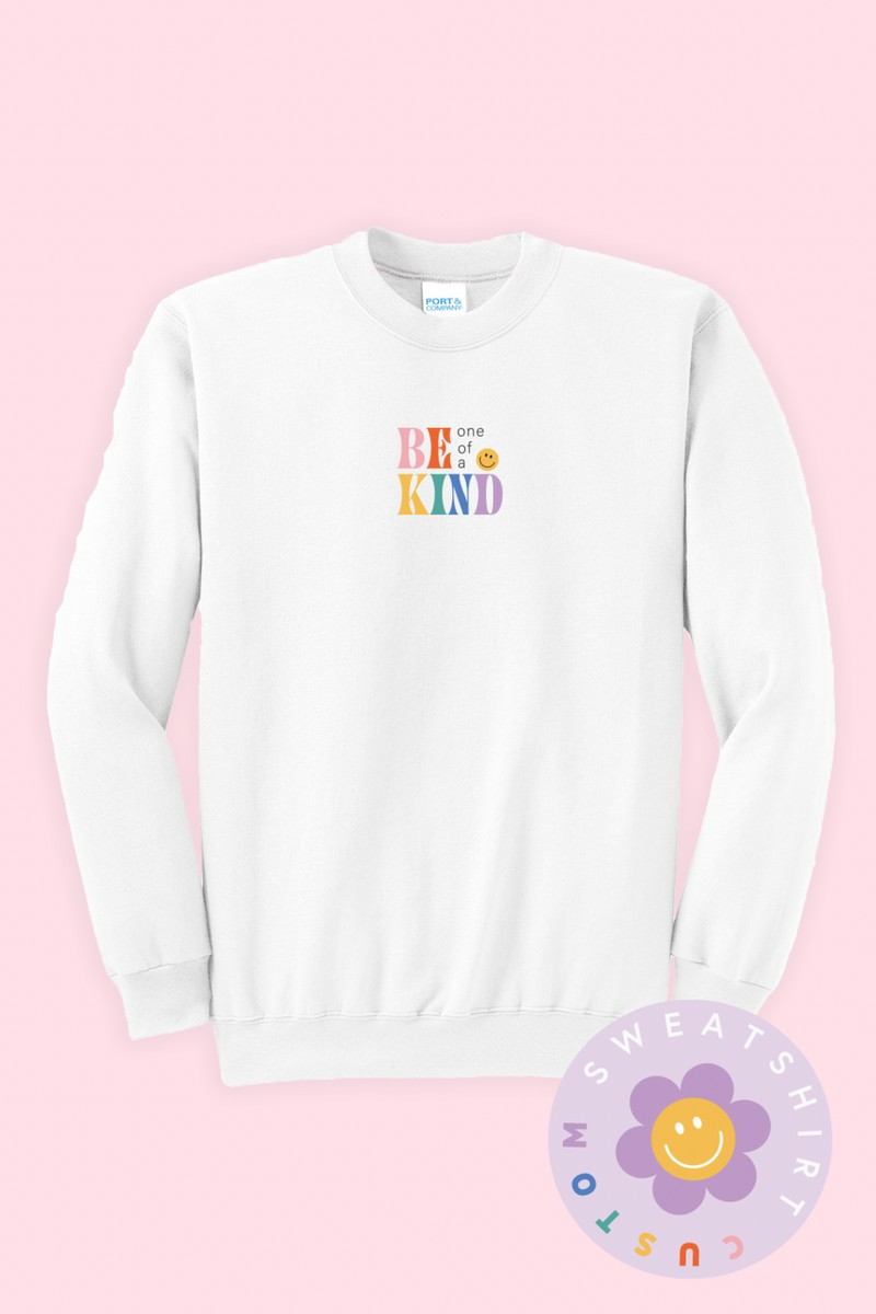 Be Kind Embroidered Sweatshirt | Girl Tribe Co.