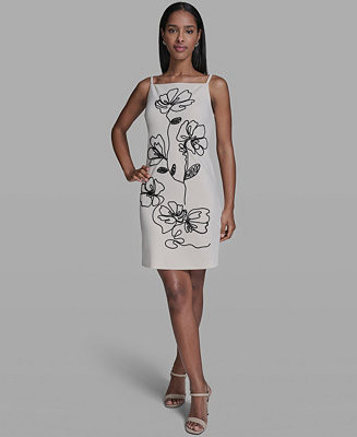 Women's Scuba Crepe A-Line Dress | Macy's