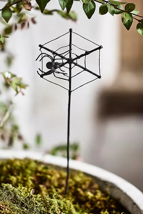Mini Spiderweb Iron Stake | Anthropologie (US)