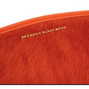 Victoria Clutch in Orange Ponyhair with Brass Hardware | Poshmark