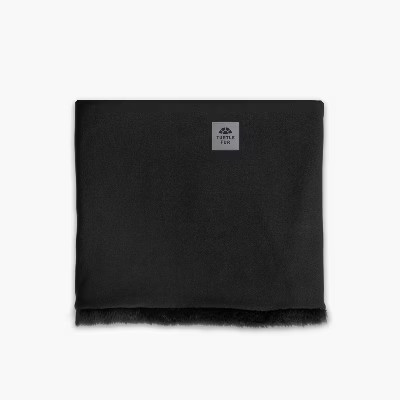 Turtle Fur Comfort Shell Neck Warmer -  Adult Plush Fluffy Lined Neck Gaiter, Black | Target