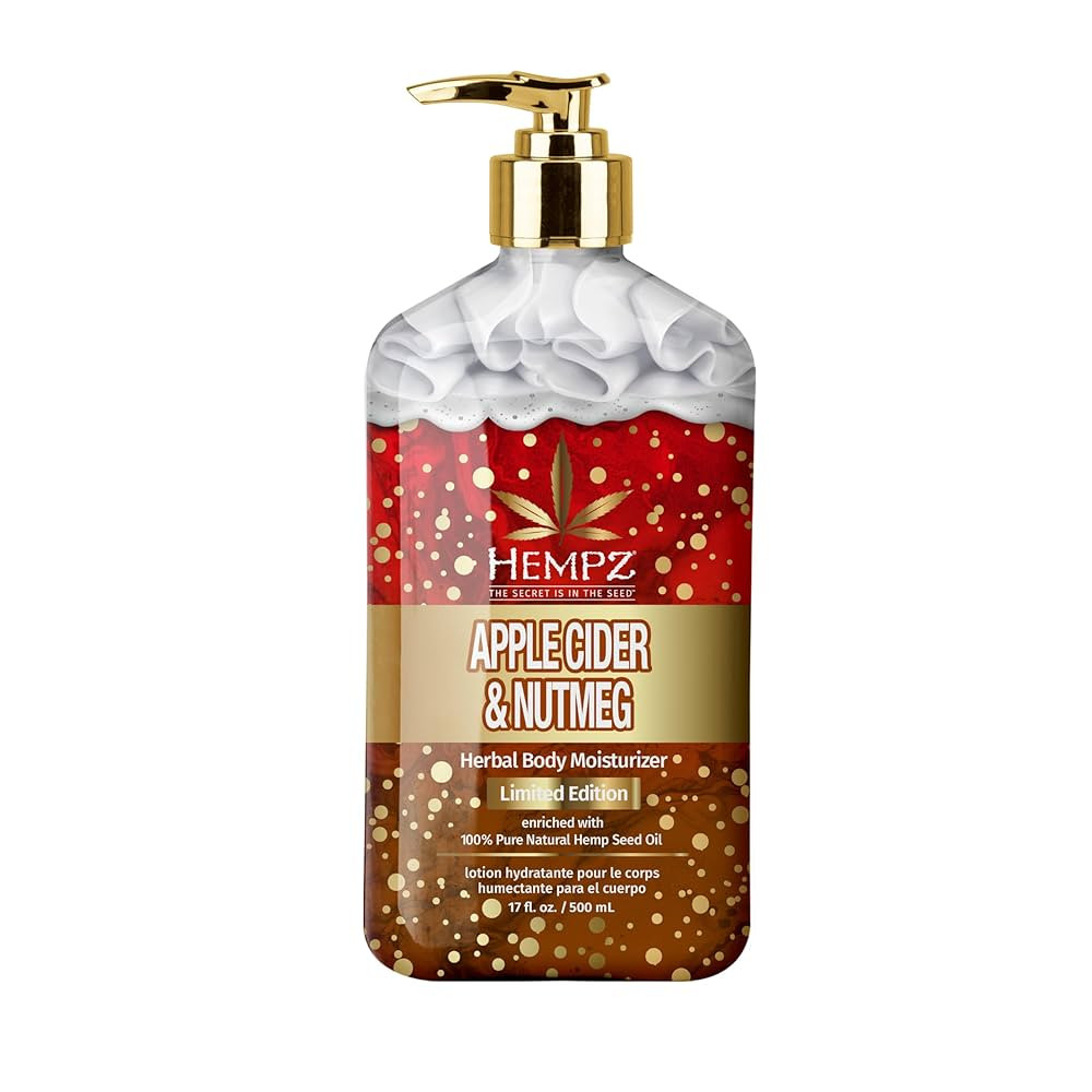 Hempz Limited Edition Apple Cider & Nutmeg Herbal Body Lotion, for men or women, vegan and gluten... | Amazon (US)